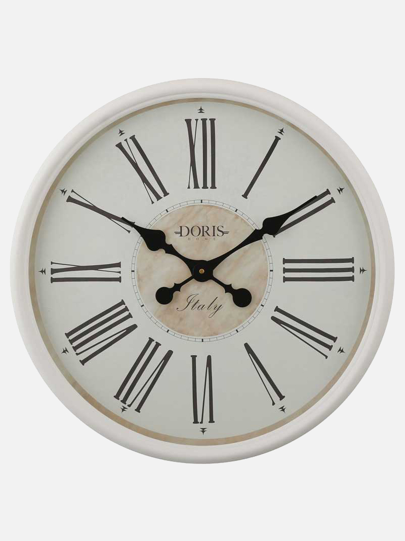 ساعت دیواری چوبی دوریس مدل20157 رنگ سفید