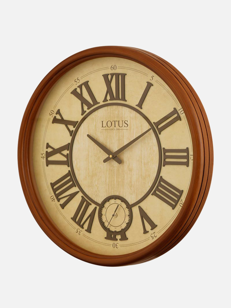 ساعت دیواری چوبی لوتوس مدل ATLANTA-151