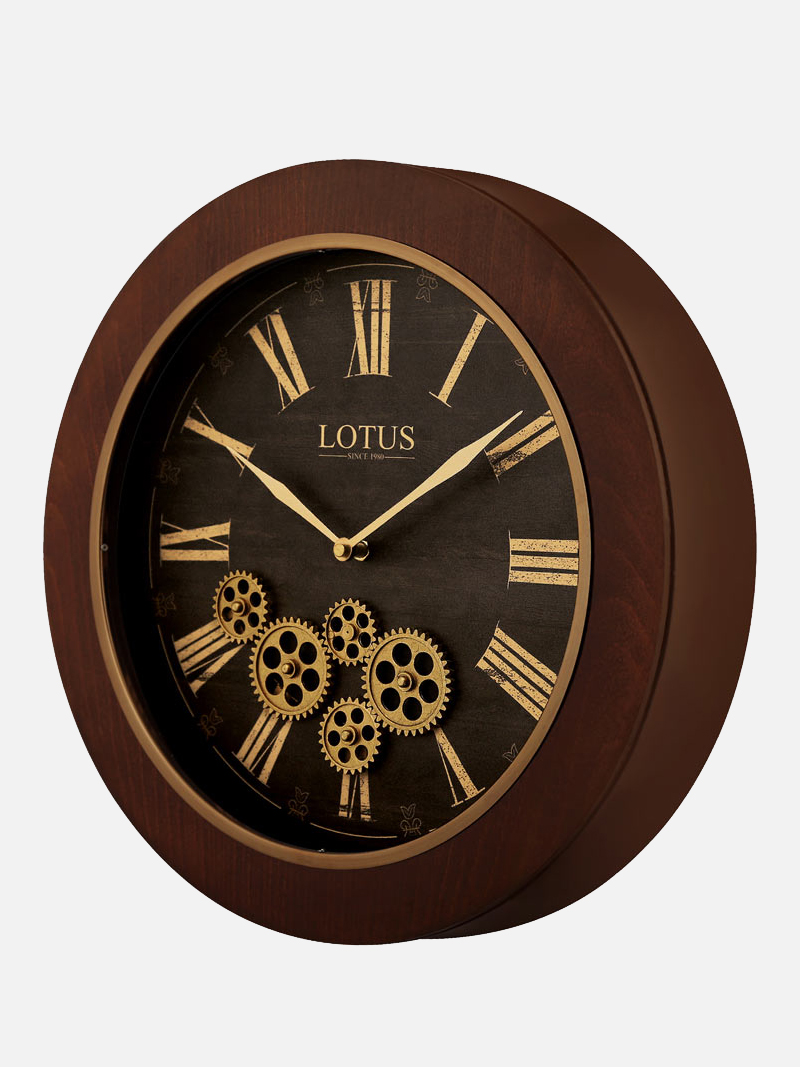 ساعت دیواری چوبی لوتوس مدل 400404
