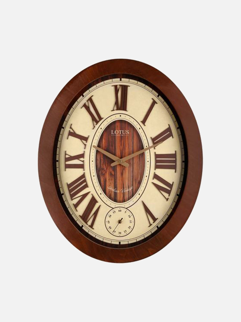 ساعت دیواری چوبی لوتوس مدل 9827
