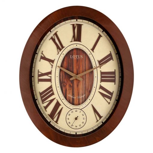 ساعت دیواری چوبی لوتوس مدل 9827